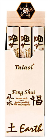 Tulasi Feng Shui Earth Incense 20 Stick Packs (6/Box)