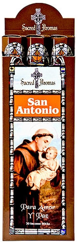 Tulasi Saint Anthony Incense 20 Stick Packs (6/Box)