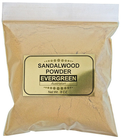 Sandalwood Powder Evergreen (Australian) - 8 OZ.
