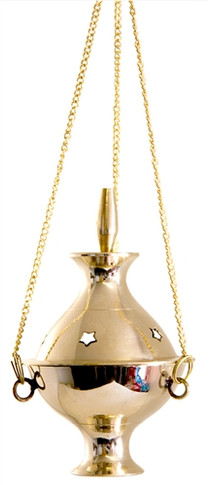 Brass Hanging Censer Burner 4.5"H