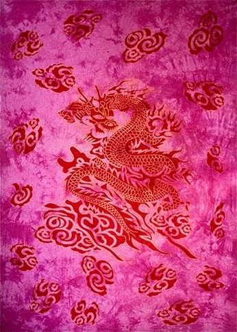 Style elytS Dragon Tapestry 72x 108 Purple