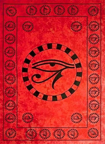 Style elytS Egyptian Eye Tapestry 72x 108 Red