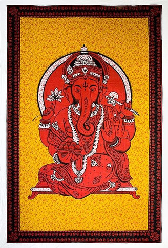 Style elytS Ganesh Tapestry 72x 108 Red