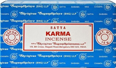 Satya Incense Satya Karma Incense 15 Gram Packs 12/Box