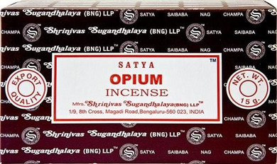 Satya Incense Satya Opium Incense 15 Gram Packs 12/Box