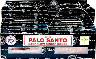 Satya Incense Satya Palo Santo Backflow Cones 24 Cones Pack 6/Box