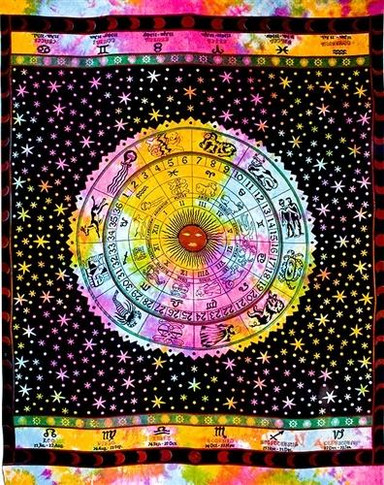 Style elytS Astrological Tapestry 74x 102 Tiedye