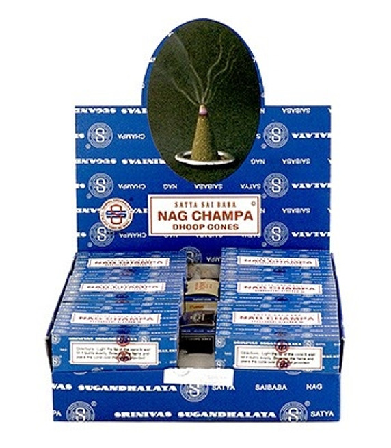 Nag Champa Cones 12 Cones Pack (12/Box)
