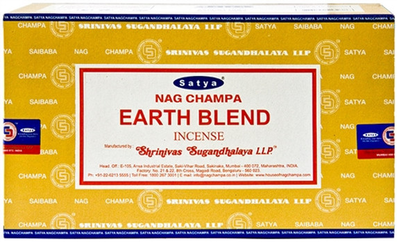 Satya Earth Blend Incense 15 Gram Packs (12/Box)