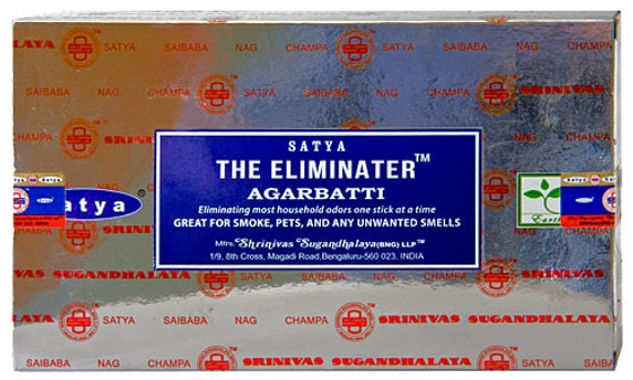 Satya Eliminater Incense 15 Gram Packs (12/Box)