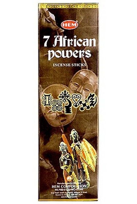 Hem 7 African Powers Incense 8 Stick Packs (25/Box)