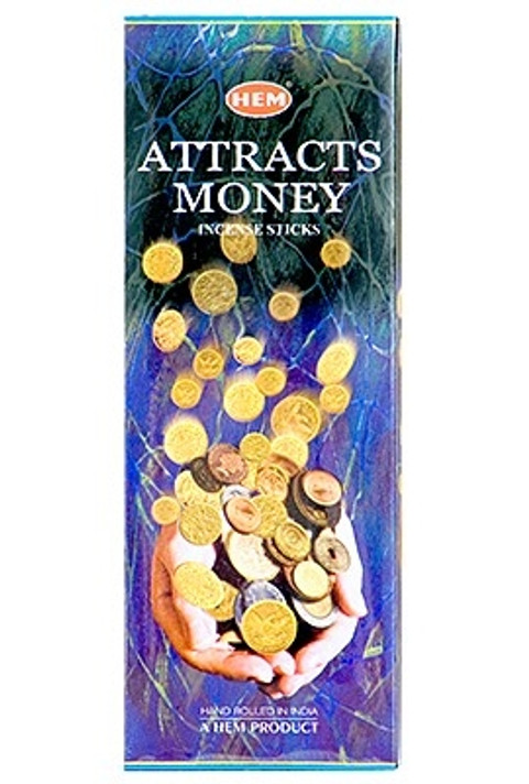 Hem Attracts Money Incense 20 Stick Packs (6/Box)