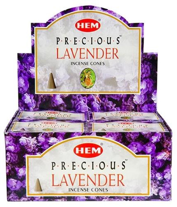 Hem Incense Hem Precious Lavender Cones 10 Cones Pack 12/Box