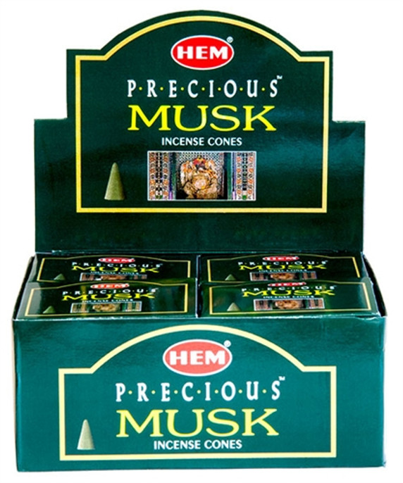Hem Precious Musk Cones 10 Cones Pack (12/Box)