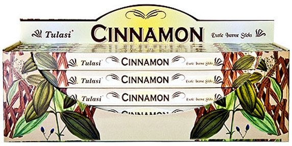 Tulasi Cinnamon Incense 8 Stick Packs (25/Box)