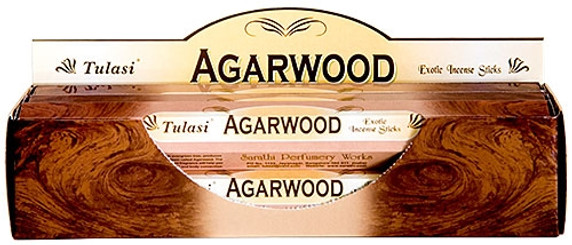 Tulasi Agarwood Incense 20 Stick Packs (6/Box)