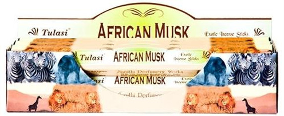 Tulasi Incense Tulasi African Musk Incense 20 Stick Packs 6/Box