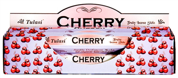 Tulasi Cherry Incense 20 Stick Packs (6/Box)