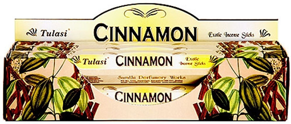 Tulasi Cinnamon Incense 20 Stick Packs (6/Box)