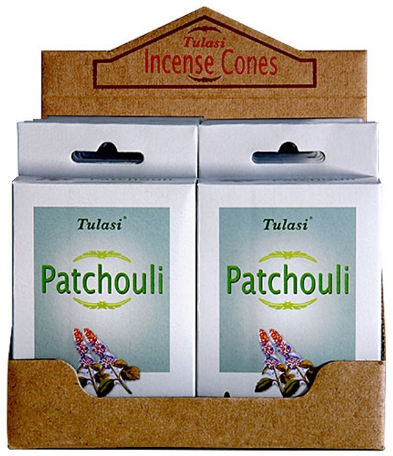 Tulasi Patchouli Cones 15 Cones/Pack (12/Box)