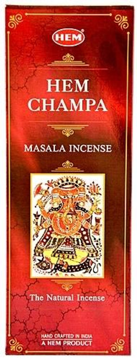 Hem Incense Hem Champa Masala Incense 15 Stick Packs 6/Box