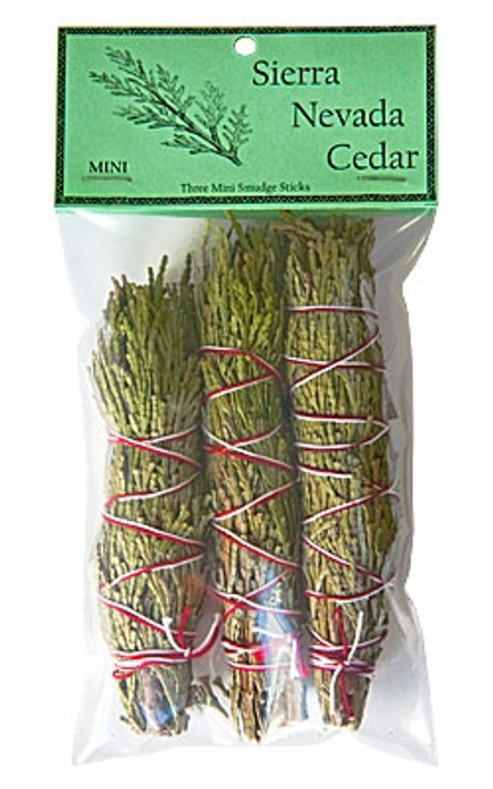 Cedar Smudge Stick 4"L Mini (Pack of 3)