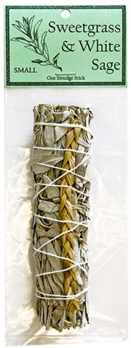 White Sage with Sweetgrass 5"L (Small)