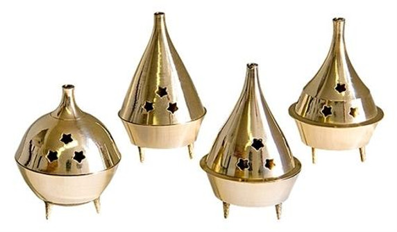 Style elytS Brass Cone Burners 3.5H Set of 4