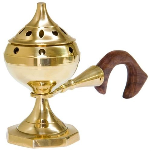 Style elytS Brass Handle Censer Burner 5H