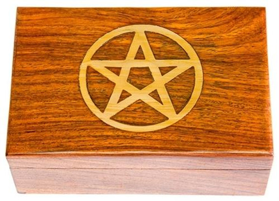 Style elytS Wooden Pentacle Box 4x6