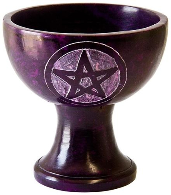 Style elytS Purple Soapstone Pentacle Charcoal Burner 4D, 4H