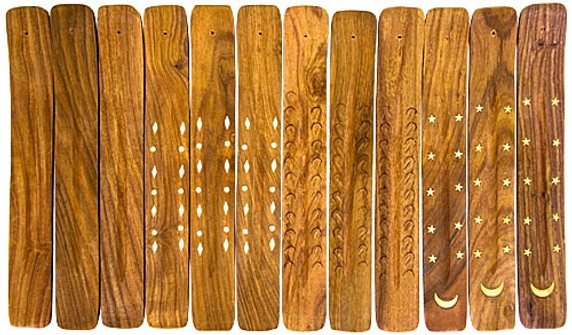 Wooden Ash Catcher  Assorted 10"L (Set of 12)