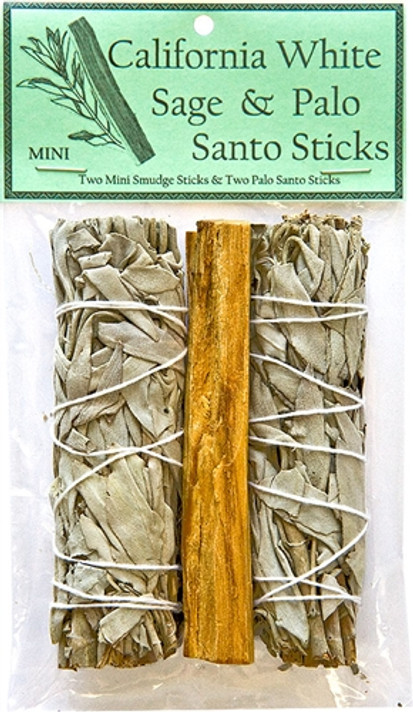 California White Sage 4"L Mini & Palo Santo Sticks