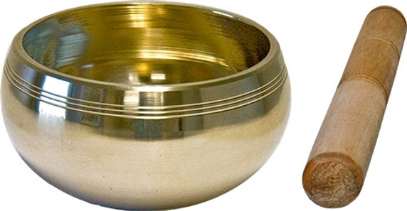 Brass Tibetan Singing Bowl 3.5"D