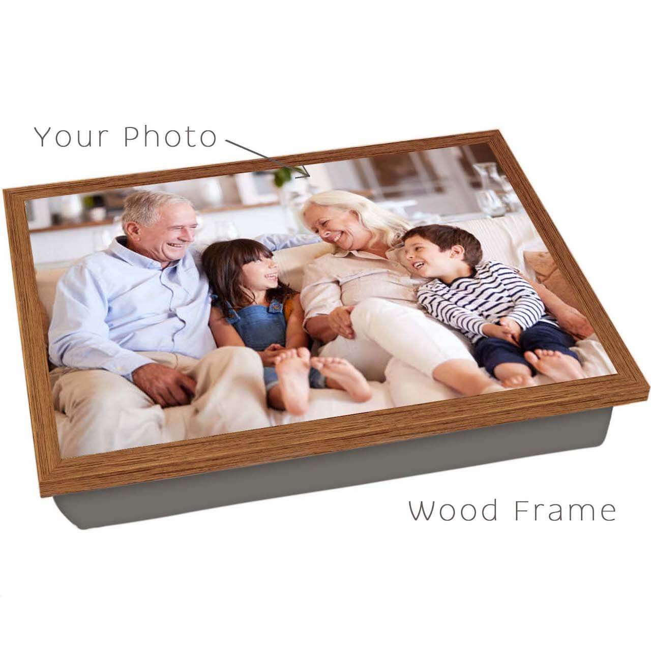 Large Personalised Photo Lap Tray by TROVE