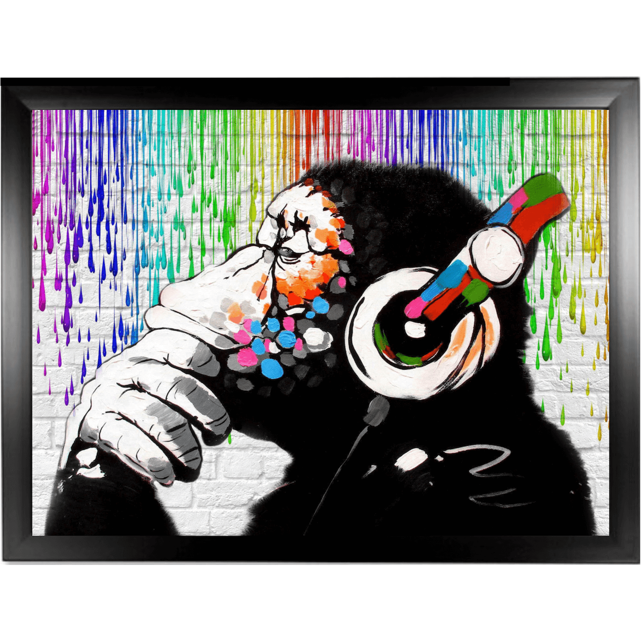 Banksy DJ Monkey Lap Tray with Cushion by TROVE
