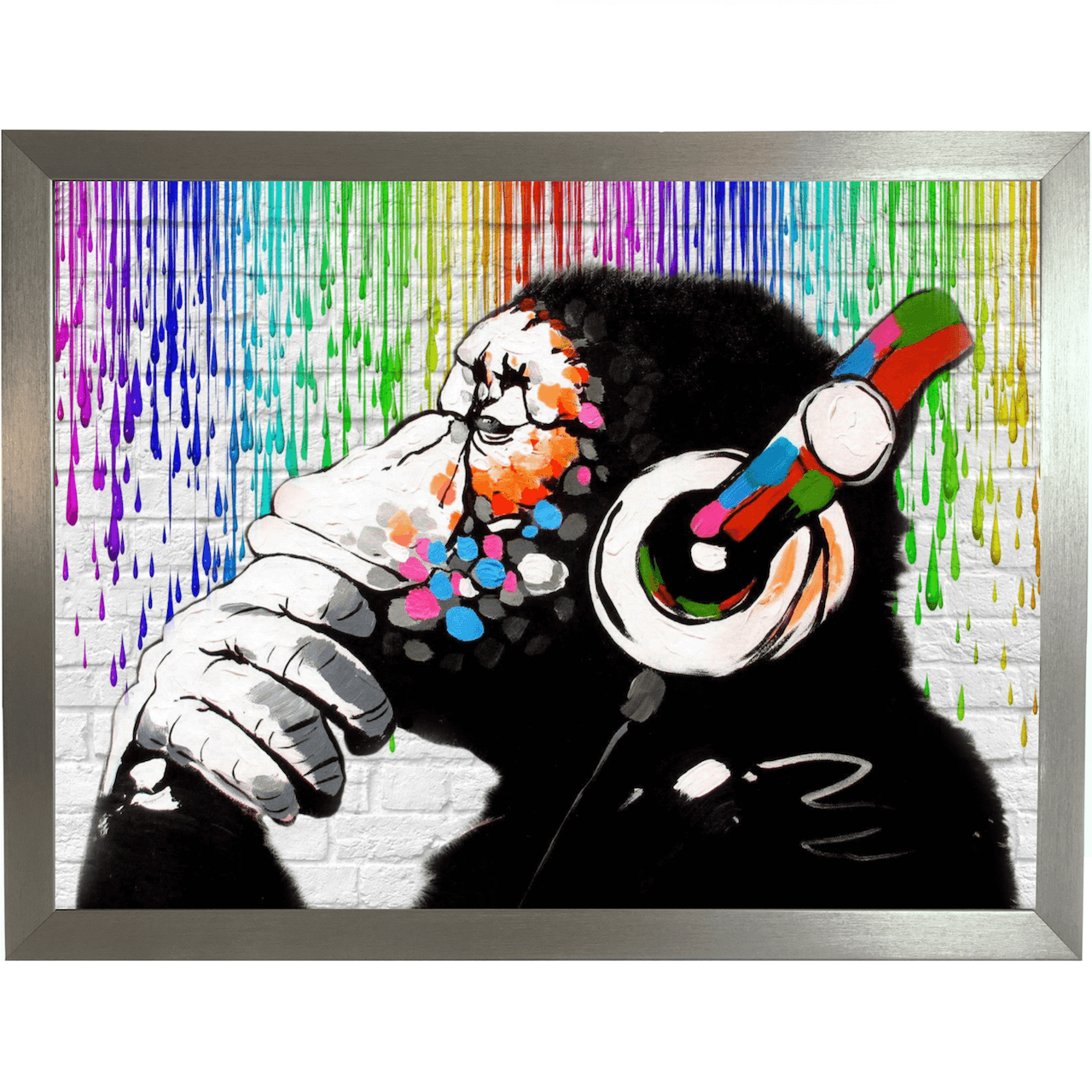 Banksy DJ Monkey Lap Tray with Cushion by TROVE