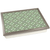 blithe green lap tray with silver frame and cream cushion