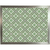 blithe green lap tray with silver frame,