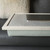 fleur green cushion lap tray with cream frame and green cushion on grey sofa
