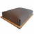 underside of a lap tray showing a grey cushion with a wood frame