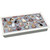 Cats on Mats blue Large lap tray with cream frame and grey cushion