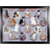 Cats on Mats blue lap tray with black frame