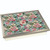 Botanicals turquoise lap tray with silver frame and cream cushion