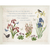 Spring garden kiss of the sun lap tray with cream frame, close up