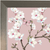 cherry blossom lap tray with silver frame close up