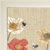 bees and poppies lap tray with cream frame close up