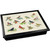 birds lap tray with black frame, black cushion