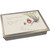 pooh bear and piglet lap tray with silver frame and grey cushion