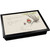 pooh bear and piglet lap tray with black frame and black cushion
